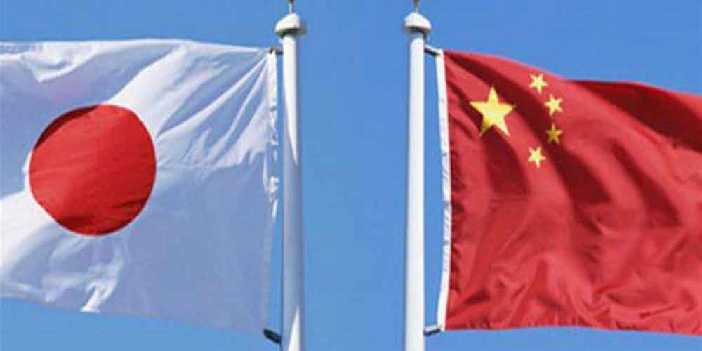 پرچم ژاپن و چین